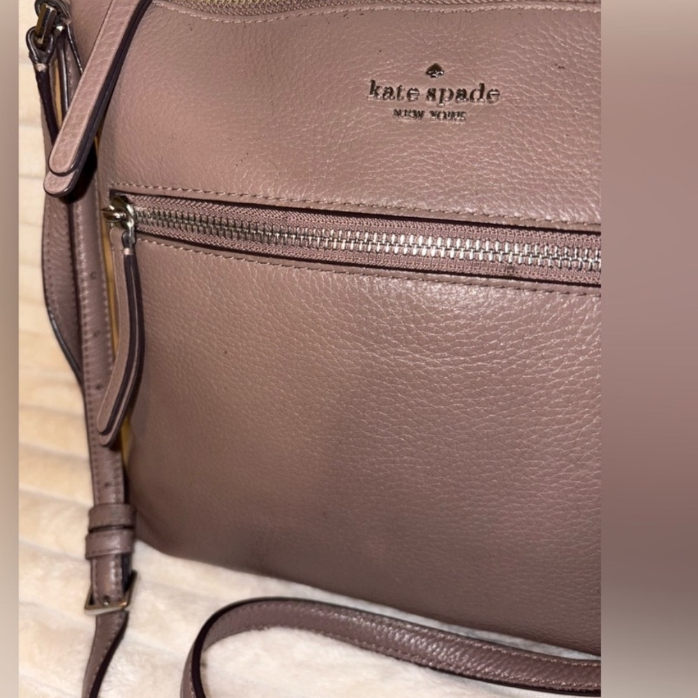 kate spade Taupe Leather Crossbody Bag